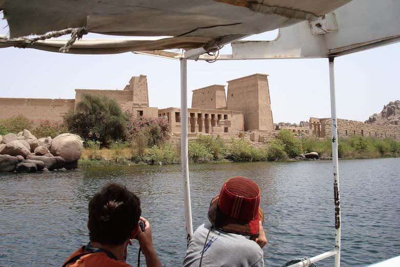Disfrutando del crucero por el lago Nasser
