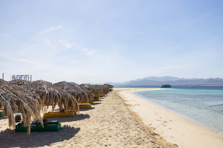 La playa de la isla Utopía