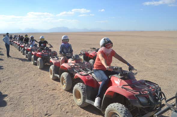 Tour en quad por el desierto con cena beduina